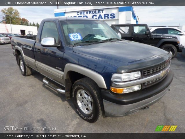 2002 Chevrolet Silverado 1500 LS Regular Cab 4x4 in Indigo Blue Metallic