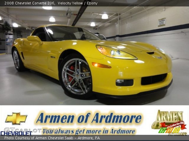 2008 Chevrolet Corvette Z06 in Velocity Yellow