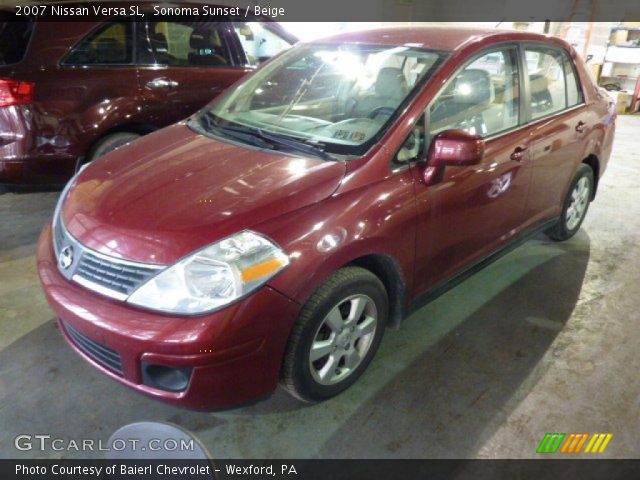 2007 Nissan Versa SL in Sonoma Sunset