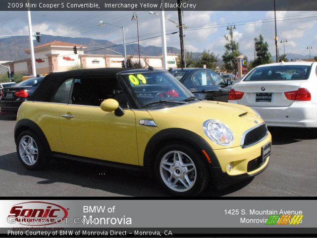 2009 Mini Cooper S Convertible in Interchange Yellow