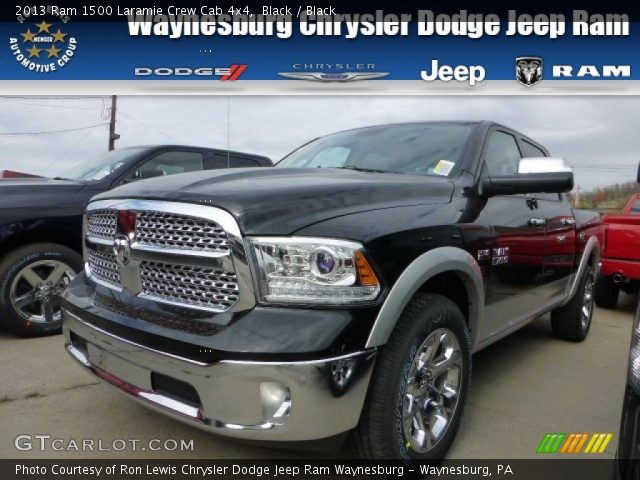 2013 Ram 1500 Laramie Crew Cab 4x4 in Black