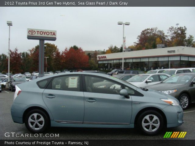 2012 Toyota Prius 3rd Gen Two Hybrid in Sea Glass Pearl