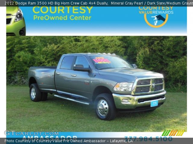 2012 Dodge Ram 3500 HD Big Horn Crew Cab 4x4 Dually in Mineral Gray Pearl