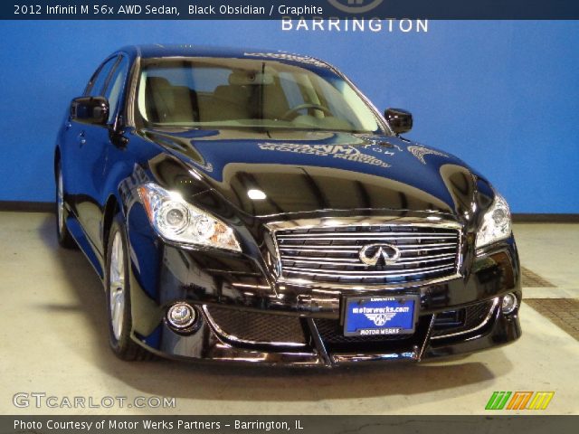 2012 Infiniti M 56x AWD Sedan in Black Obsidian