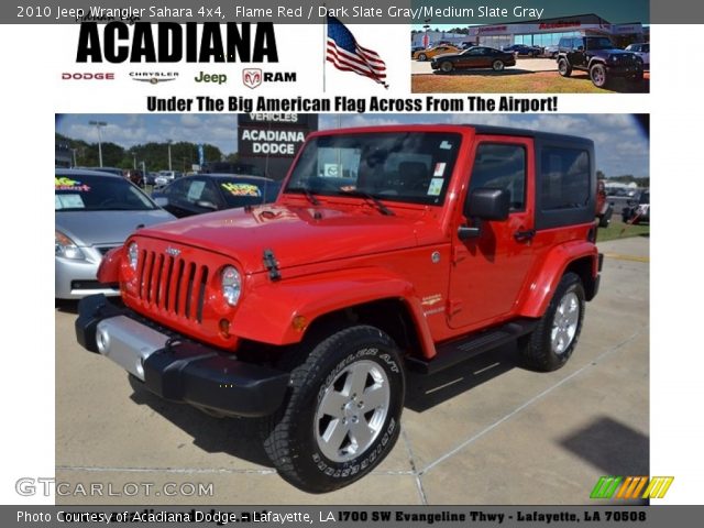 2010 Jeep Wrangler Sahara 4x4 in Flame Red