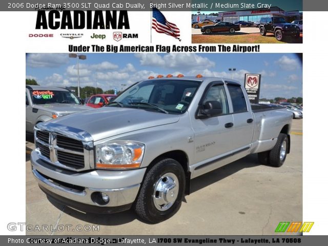 2006 Dodge Ram 3500 SLT Quad Cab Dually in Bright Silver Metallic