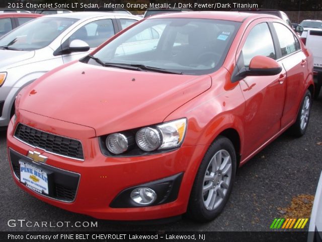 2013 Chevrolet Sonic LT Sedan in Inferno Orange Metallic