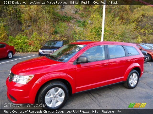 2013 Dodge Journey American Value Package in Brilliant Red Tri-Coat Pearl