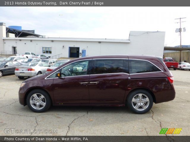 2013 Honda Odyssey Touring in Dark Cherry Pearl