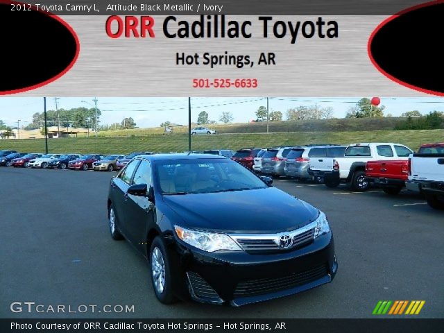 2012 Toyota Camry L in Attitude Black Metallic