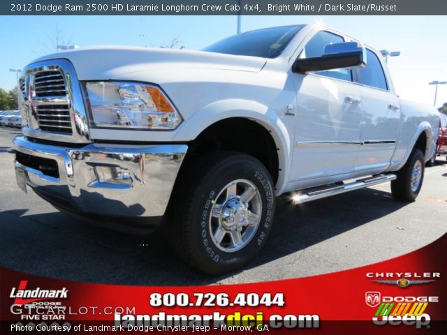 2012 Dodge Ram 2500 HD Laramie Longhorn Crew Cab 4x4 in Bright White