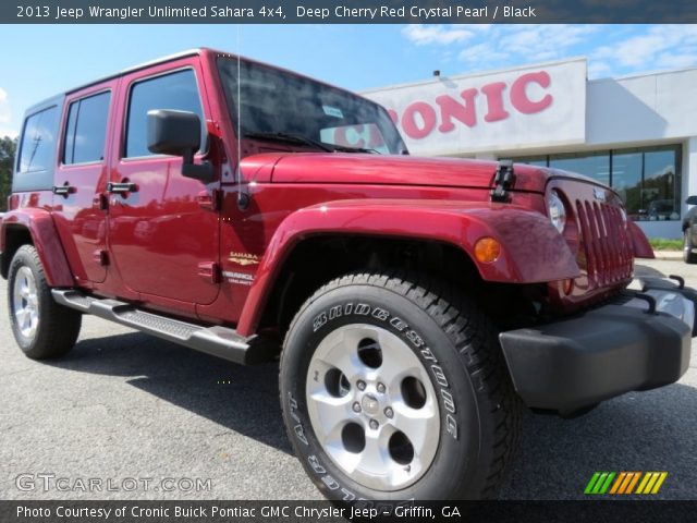2013 Jeep Wrangler Unlimited Sahara 4x4 in Deep Cherry Red Crystal Pearl