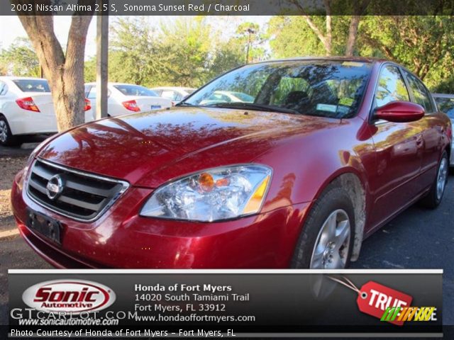 2003 Nissan Altima 2.5 S in Sonoma Sunset Red