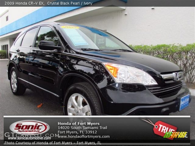 2009 Honda CR-V EX in Crystal Black Pearl