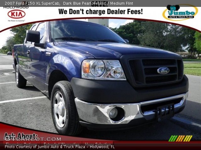 2007 Ford F150 XL SuperCab in Dark Blue Pearl Metallic
