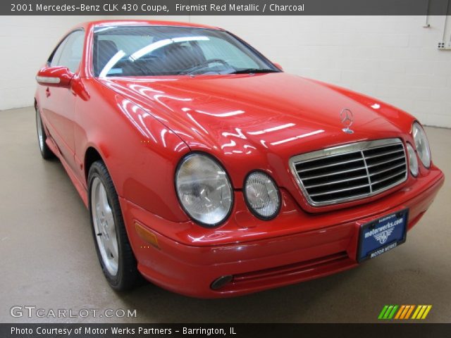 2001 Mercedes-Benz CLK 430 Coupe in Firemist Red Metallic