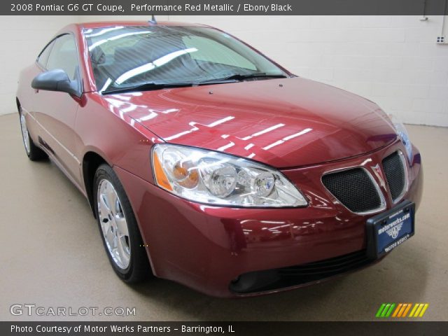2008 Pontiac G6 GT Coupe in Performance Red Metallic