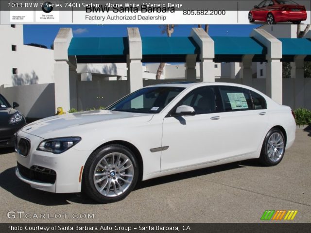 2013 BMW 7 Series 740Li Sedan in Alpine White