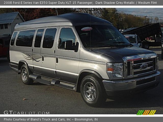 2008 Ford E Series Van E350 Super Duty XLT 15 Passenger in Dark Shadow Grey Metallic