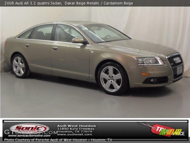 2008 Audi A6 3.2 quattro Sedan in Dakar Beige Metallic