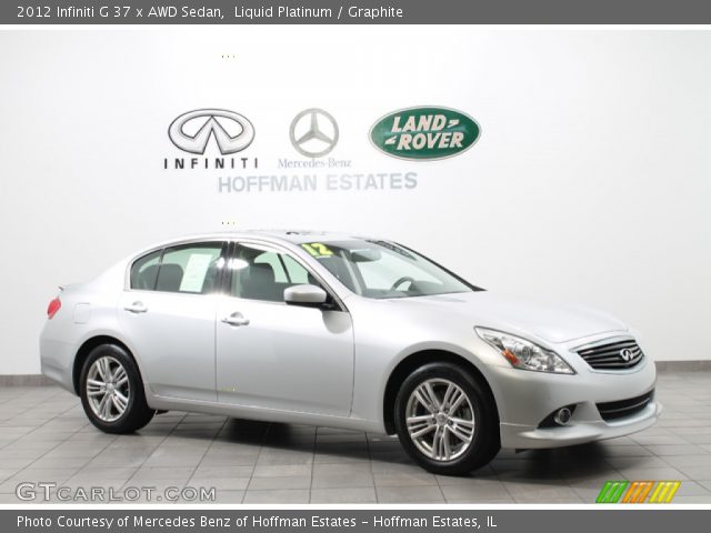 2012 Infiniti G 37 x AWD Sedan in Liquid Platinum