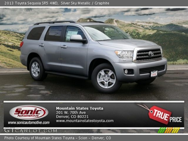 2013 Toyota Sequoia SR5 4WD in Silver Sky Metallic