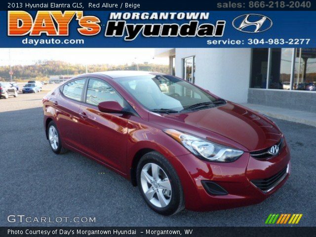 2013 Hyundai Elantra GLS in Red Allure