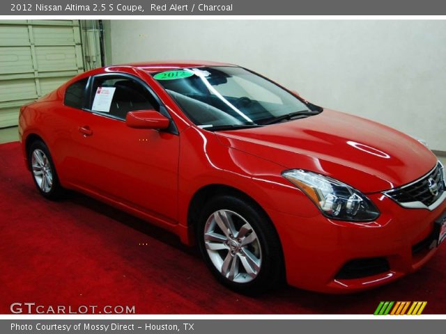 2012 Nissan altima coupe red interior #5