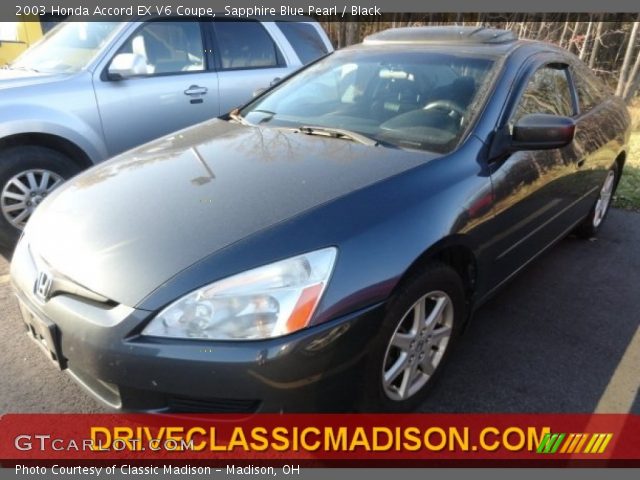 2003 Honda Accord EX V6 Coupe in Sapphire Blue Pearl