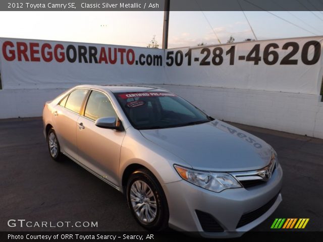 2012 Toyota Camry SE in Classic Silver Metallic