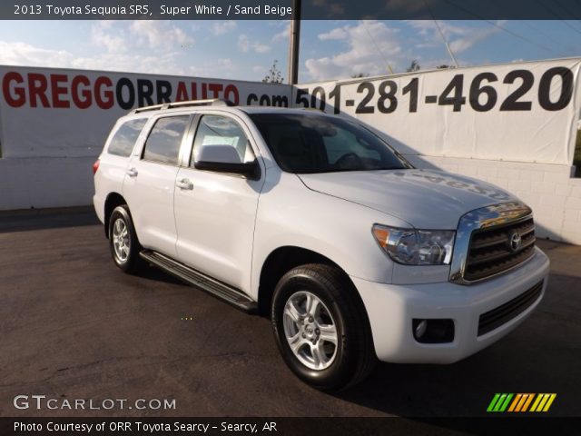 2013 Toyota Sequoia SR5 in Super White