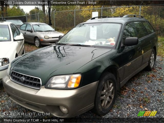 2003 Subaru Outback Wagon in Timberline Green Pearl