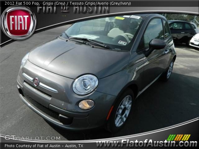 2012 Fiat 500 Pop in Grigio (Grey)