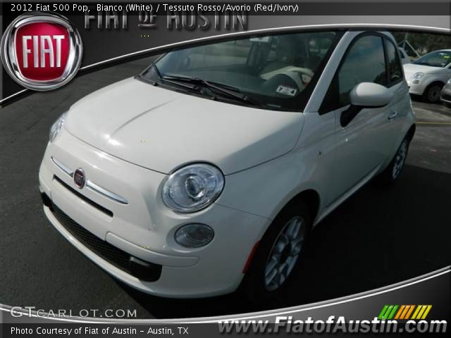 2012 Fiat 500 Pop in Bianco (White)