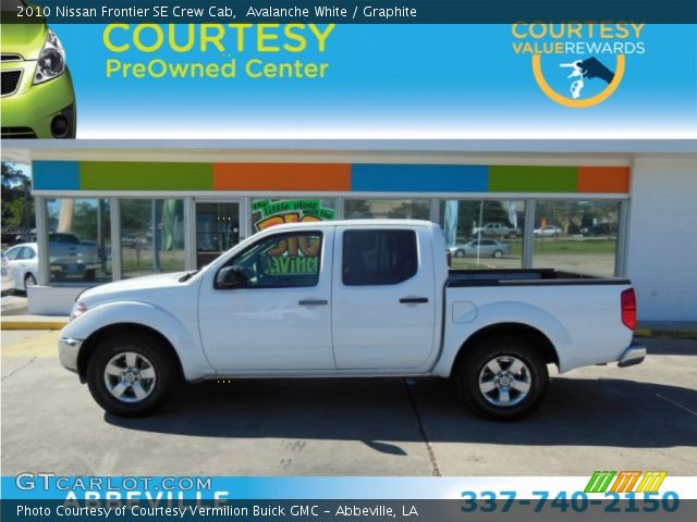 2010 Nissan Frontier SE Crew Cab in Avalanche White