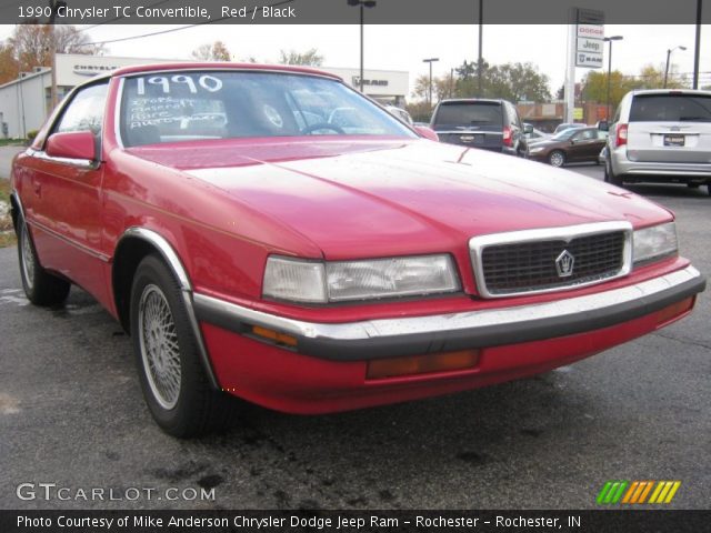 1990 Chrysler TC Convertible in Red