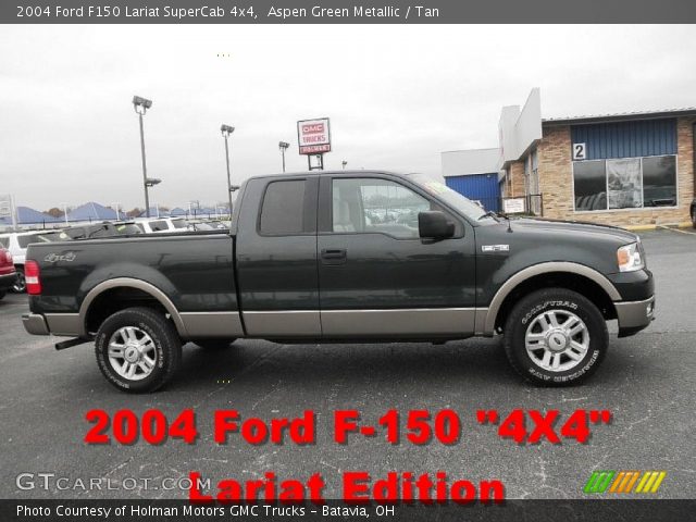 2004 Ford F150 Lariat SuperCab 4x4 in Aspen Green Metallic