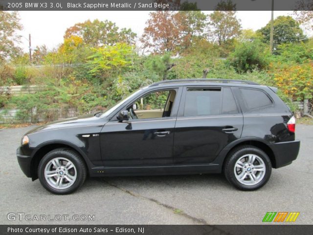 2005 BMW X3 3.0i in Black Sapphire Metallic