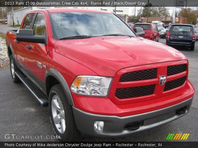 2013 Ram 1500 Outdoorsman Crew Cab 4x4 in Flame Red