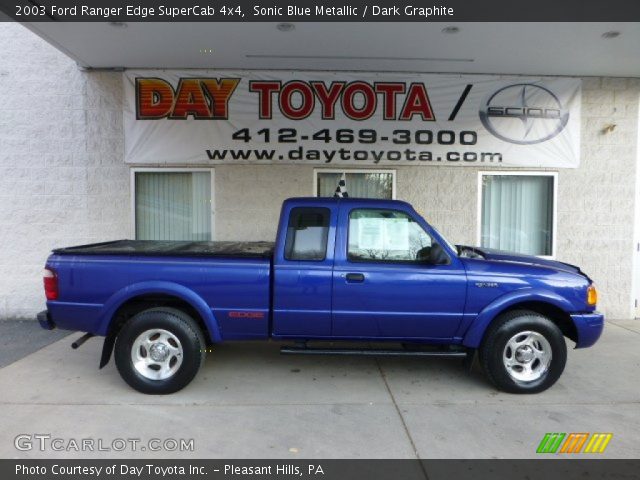 2003 Ford Ranger Edge SuperCab 4x4 in Sonic Blue Metallic