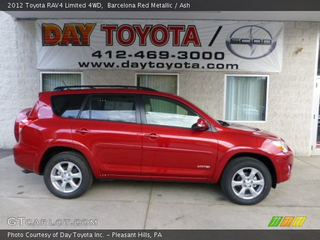 2012 Toyota RAV4 Limited 4WD in Barcelona Red Metallic