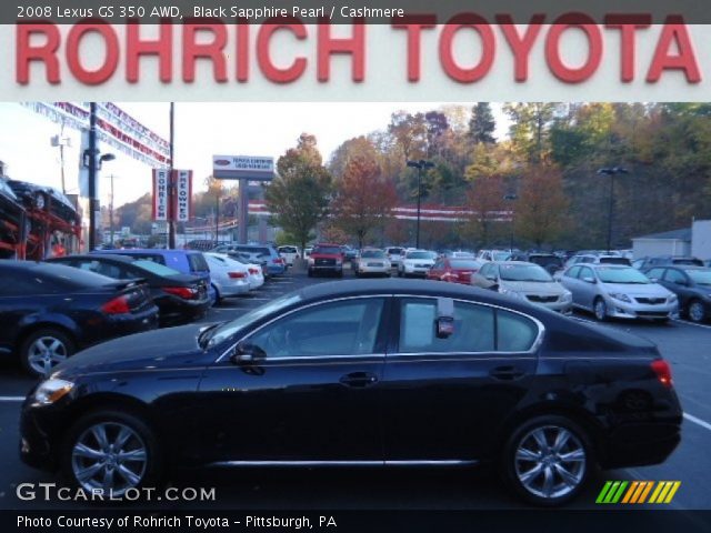 2008 Lexus GS 350 AWD in Black Sapphire Pearl