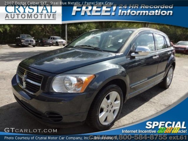 2007 Dodge Caliber SXT in Steel Blue Metallic