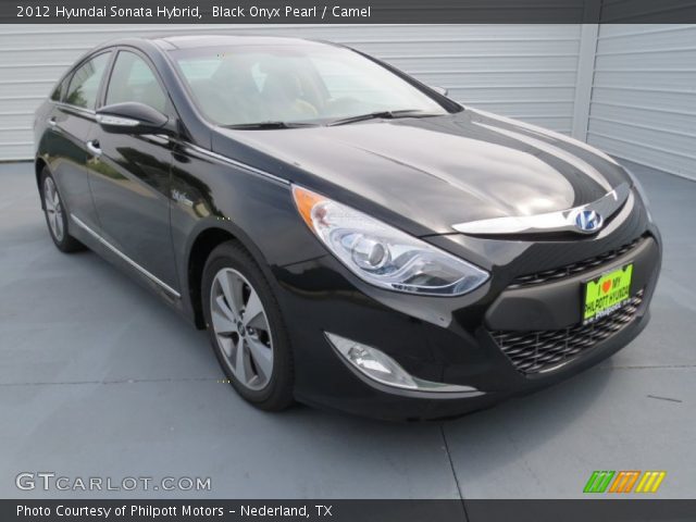 2012 Hyundai Sonata Hybrid in Black Onyx Pearl