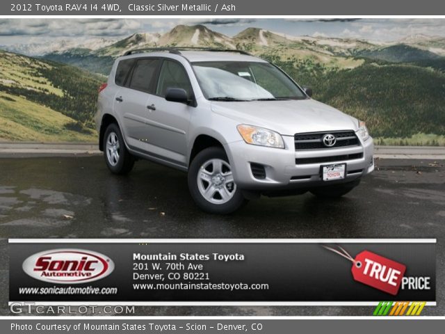 2012 Toyota RAV4 I4 4WD in Classic Silver Metallic