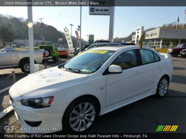 2009 Mitsubishi Lancer GTS in Wicked White Satin