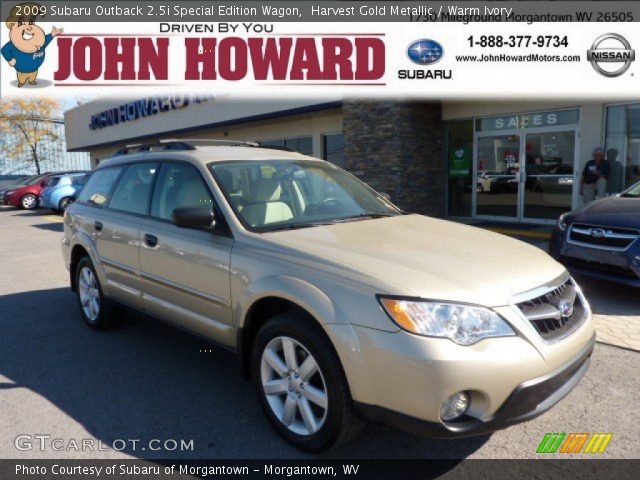 2009 Subaru Outback 2.5i Special Edition Wagon in Harvest Gold Metallic