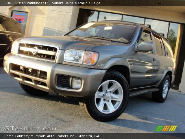 2002 Nissan Pathfinder LE in Sahara Beige Metallic