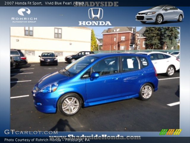 2007 Honda Fit Sport in Vivid Blue Pearl
