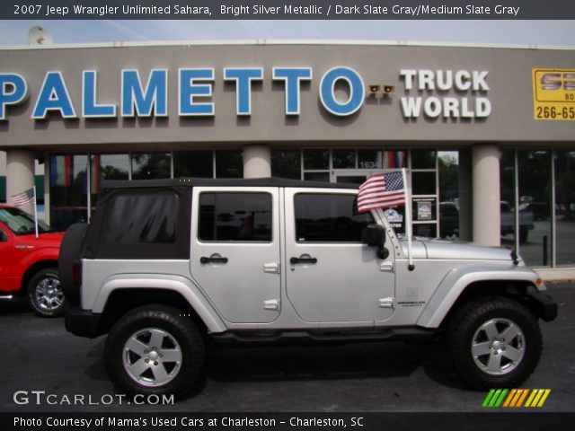 2007 Jeep Wrangler Unlimited Sahara in Bright Silver Metallic